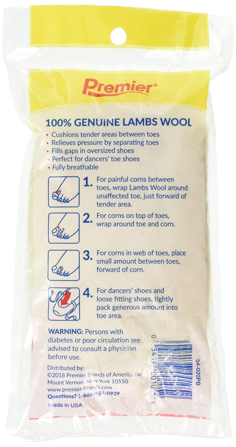 [Australia] - Premier Lambs Wool 3/8 oz 0.37 Ounce (Pack of 1) 