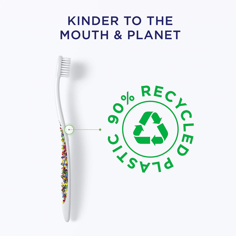 [Australia] - Zendium Clinic Soft Toothbrush - 90% Recycled Plastic - Gentle Interdental Cleaning 