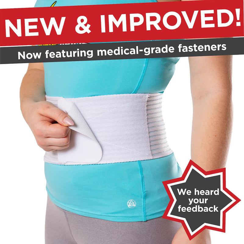 [Australia] - BraceAbility Hernia Belt for Men & Women | Stomach Truss Binder with Compression Support Pad for Abdominal, Umbilical, Navel & Belly Button Hernias - S/M (New & Improved) Fits 28"-40" Small/Medium (Pack of 1) 