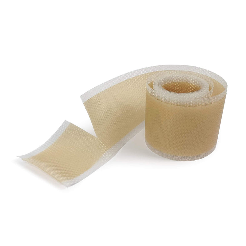 [Australia] - Medpride Easy-Tear Silicone Gel Tape Roll-1.5 Inch x 1.6 Yards- Medical Grade Wound Dressing, Sticky Bandage, Water + Shower-proof- Latex-Free, Adhesive, Soft + Flexible, Pain-Free Removal + Switching 