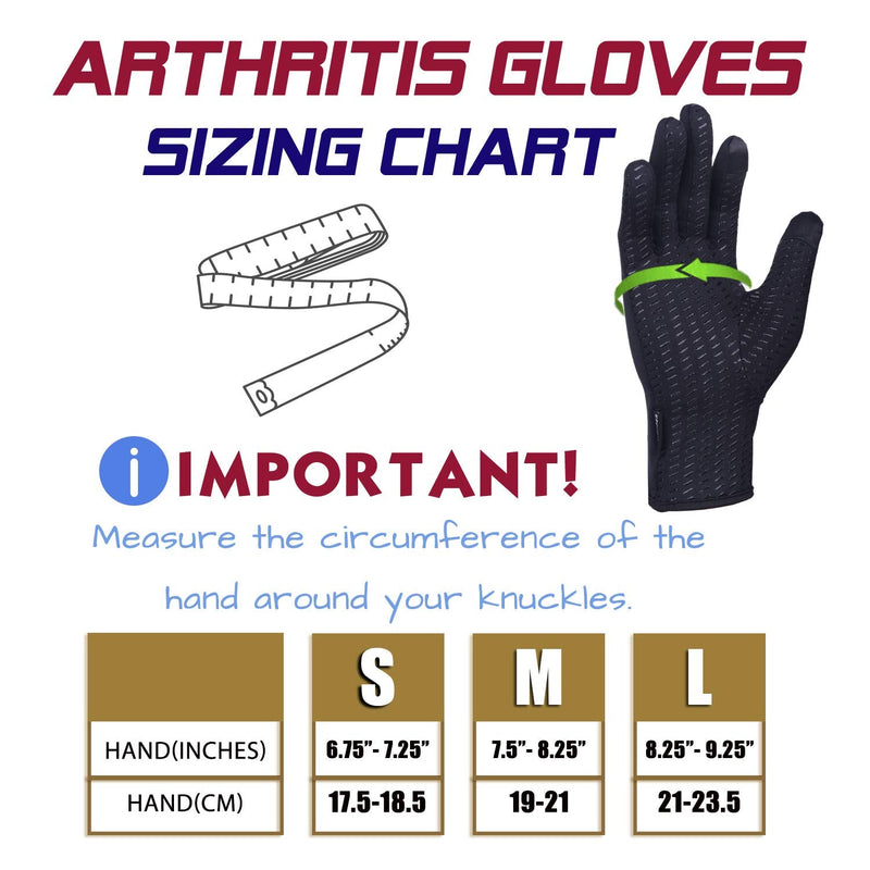 [Australia] - Thx4COPPER Infused Compression Arthritis Gloves,Carpal Tunnel, Typing,Support Large (Pack of 1) 