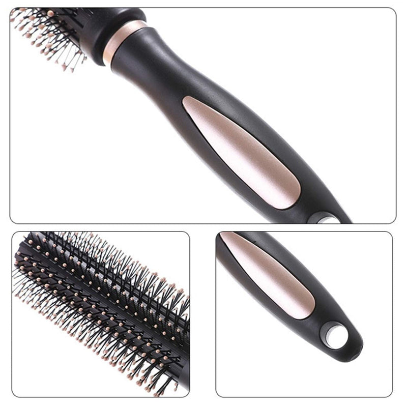 [Australia] - Pack of 4 Hair Brush Set Anti Static Massage Oval Comb Round Hair Brush Vent Hair Brush Detangling Brush Paddle Brush for Women Men Kid All Wet or Dry Hair's Detangle, Massage, Add Shine 