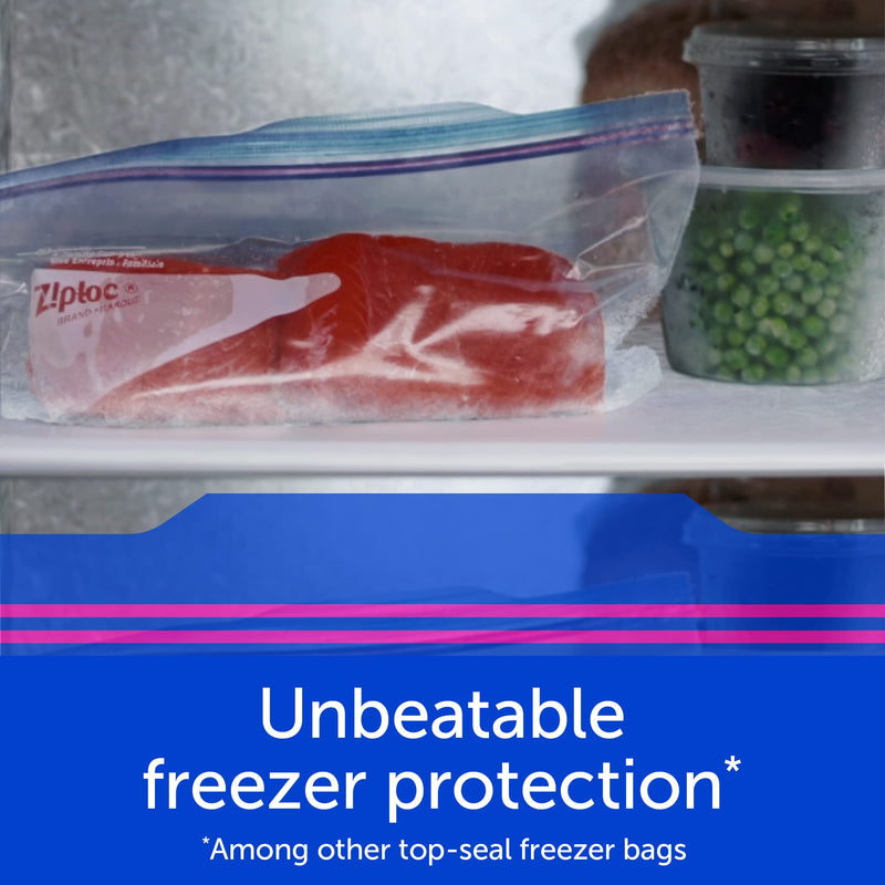 [Australia] - Ziploc Gallon Food Storage Freezer Bags, Grip 'n Seal Technology for Easier Grip, Open, and Close, 28 Count 