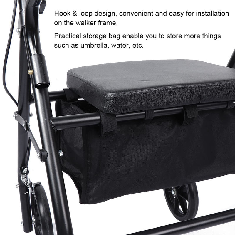 [Australia] - Underseat Rollator Bag,4 Wheeled Walker Rollator Wheelchair Frame Storage Bag Organizer Pouch Storage to Walkers for Senoirs Accessories 
