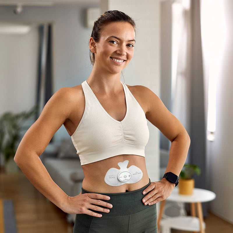 [Australia] - Easy@home Tens Unit Wireless Electrode Pads Self Stick Carbon Pads, 4 Pack 6.5" x 3" Reusable - Non Irritating Design Pulse Massagers Replacement, 2 Pads per Pack, ETP015 