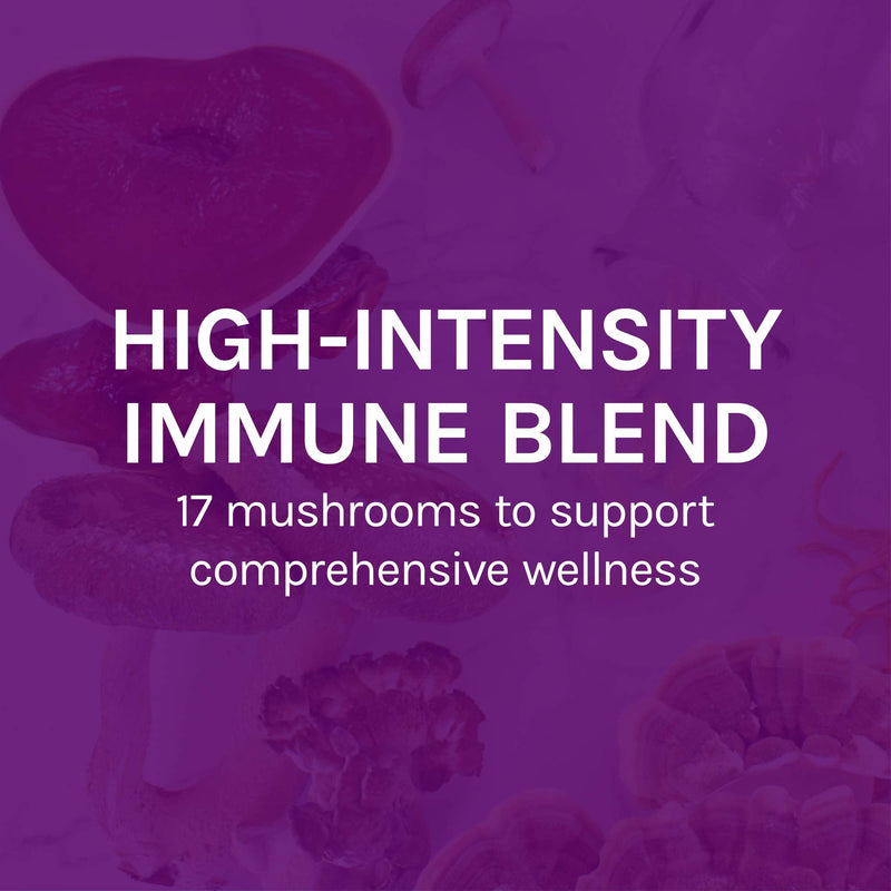 [Australia] - Host Defense, MyCommunity Capsules, Advanced Immune Support, Mushroom Supplement with Lion’s Mane, Reishi, Vegan, Organic, 120 Capsules (60 Servings) 120 Count (Pack of 1) Standard Packaging 