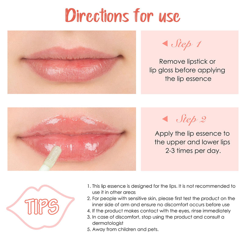 [Australia] - Lip Plumper Set, Natural Lip Plumper, lip plumping lip gloss, lip plumper gloss, Day & Night Care, Lip Enhancer Make Lips Fuller and Moisturizing Beautiful Fuller, Increased Elasticity Lip 