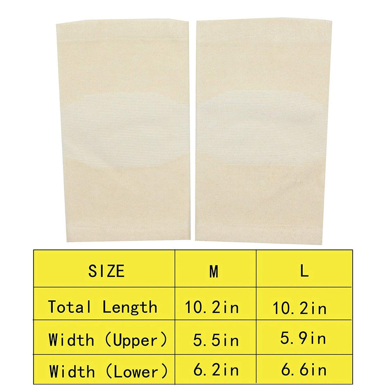 [Australia] - 1 Pair Bamboo Fabric Knee Compression Sleeves Knee Support for Joint Pain & Arthritis Pain Relief, Elastic Knee Brace for Sports, Fits Men & Women Beige Small 