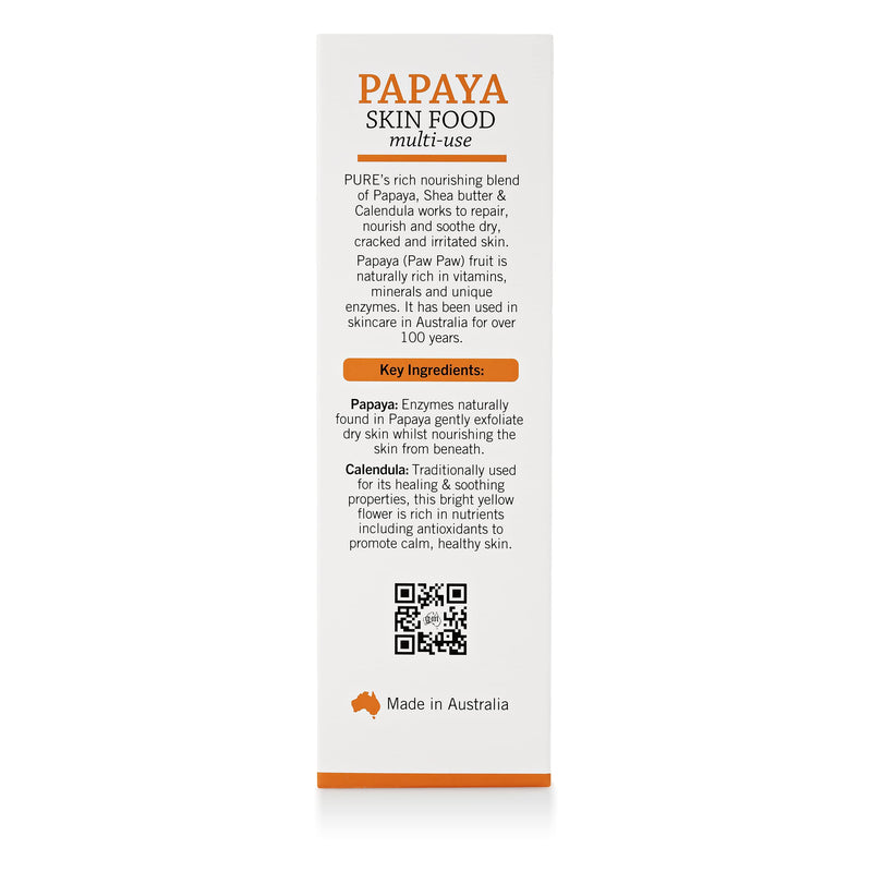 [Australia] - P'URE PAPAYA CARE Papaya Skin Food - Vegan Friendly & Cruelty Free - Award-winning Multi-use Balm with Shea Butter, PawPaw,Jojoba Oils & Calendula - 75g Purple 