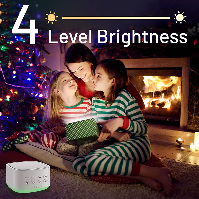 [Australia] - Magicteam White Noise Machine 10 Colors Lights and 25 Soothing Sounds Sleep Sound Machine with 5 Timers with Memory Feature Portable Sound Machine for Baby Adults. 