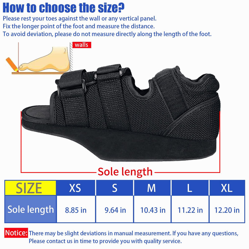 [Australia] - Post op Shoes for Broken Toe Surgery Forefoot Offloading Healing Boot Post Surgical Wedge Foot Splint for Surgery for Men and Women (Medium) Medium 