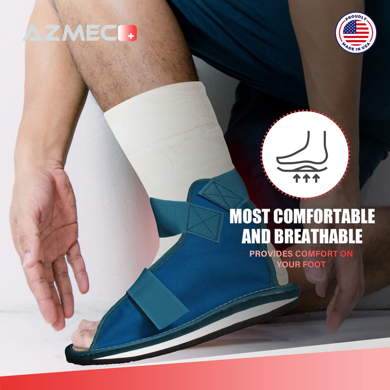 [Australia] - Azmec Economy Super Cast Shoes, Postoperative Cast Boot For Fracture Feet, Supports Surgical Foot Protection, Stables Ankle Joints Support Bunion Hammertoe Post Surgery Brace Foot (Large 11 3/4" L x 5 1/4" W) Large 
