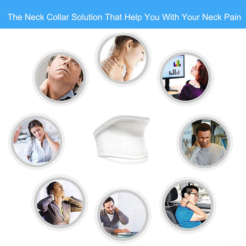 [Australia] - TANDCF Cervical Neck Brace Collar with Chin Support for Stiff Relief Cervical Collar Correct Neck Support Pain Bone Care Health(Size M) Medium (Pack of 1) 