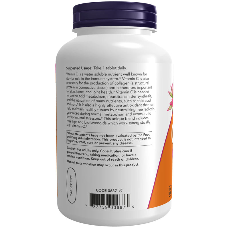 [Australia] - NOW Supplements, Vitamin C-1,000 with Rose Hips & Bioflavonoids, Antioxidant Protection*, 250 Tablets 