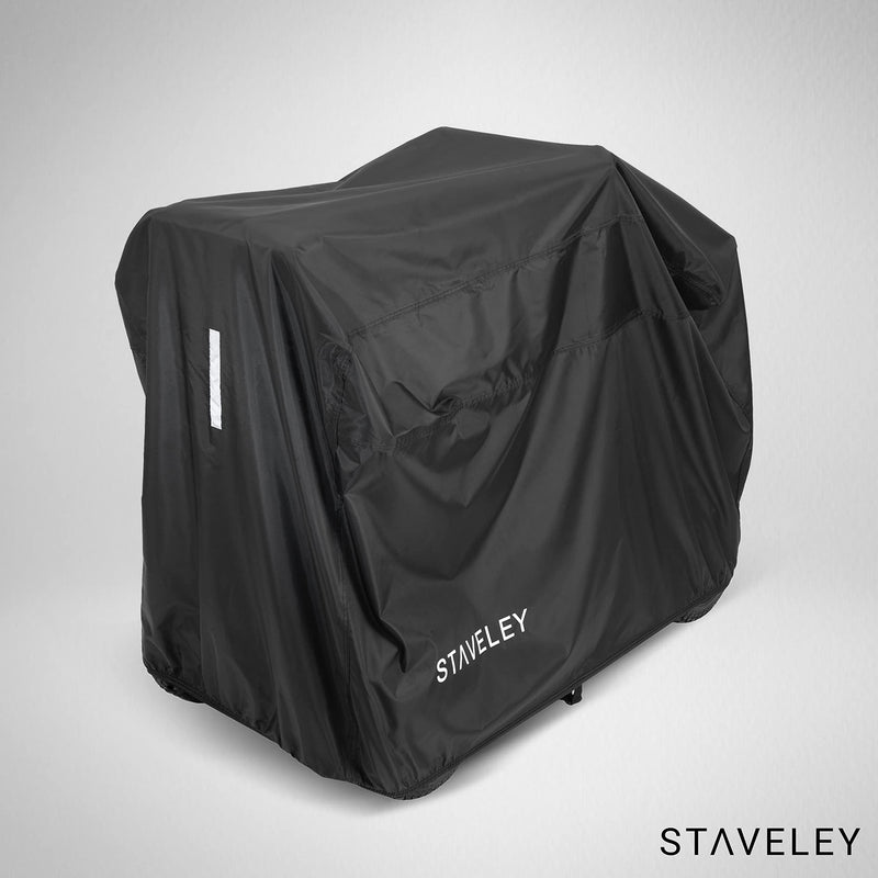 [Australia] - Staveley Large Mobility Scooter Cover | Waterproof and Heavy Duty for Outdoor Storage of Scooters Black 