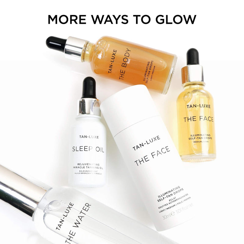 [Australia] - Tan Luxe THE FACE Self Tan Drops, Dark (30 ml) Add Tanning Drops to Skin Care for Custom Face Tan, Cruelty Free & Vegan 