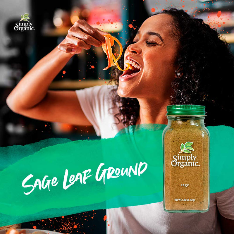 [Australia] - Simply Organic Ground Sage Leaf, Certified Organic | 1.41 oz | Salvia officinalis L. 