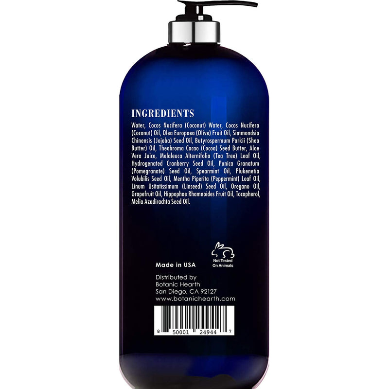 [Australia] - BOTANIC HEARTH Tea Tree Oil Body Wash with Mint - Paraben Free, Helps Fight Body Odor, Athlete's Foot, Jock Itch, Skin Irritations - Shower Gel Soap - Women & Men - (Packaging May Vary) 16 fl oz 