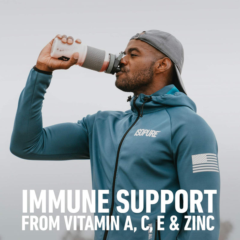 [Australia] - Isopure Zero Carb, Vitamin C and Zinc for Immune Support, 25g Protein, Keto Friendly Protein Powder, 100% Whey Protein Isolate, Flavor: Creamy Vanilla, 1 Pound (Packaging May Vary) 1 Pound (Pack of 1) 