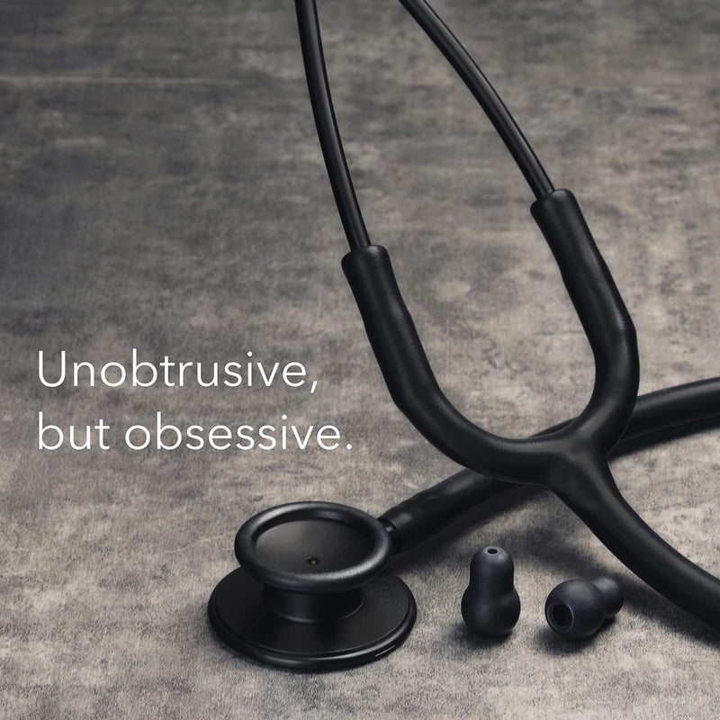 [Australia] - FriCARE Lightweight Dual Head Stethoscope for Medical Professionals Doctors, Aluminum Chestpiece and Headset (Black) Black 