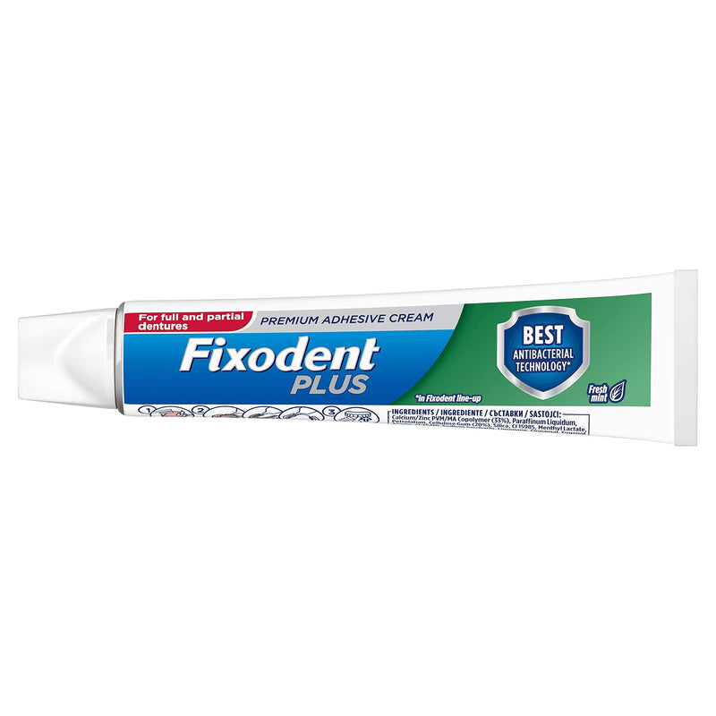 [Australia] - Fixodent Plus Antibacterial Technology Denture Adhesive, 40 g 