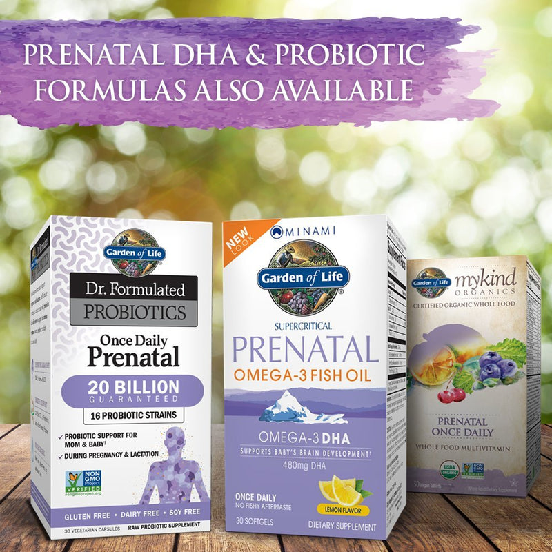 [Australia] - Garden of Life mykind Organics Prenatal Vitamins - 30 Tablets, Prenatal Once Daily Whole Food Vitamins for Women with Folate not Folic Acid, Vitamin D3, Iron, Vegan One a Day Prenatal Multivitamin 30 Count (Pack of 1) 
