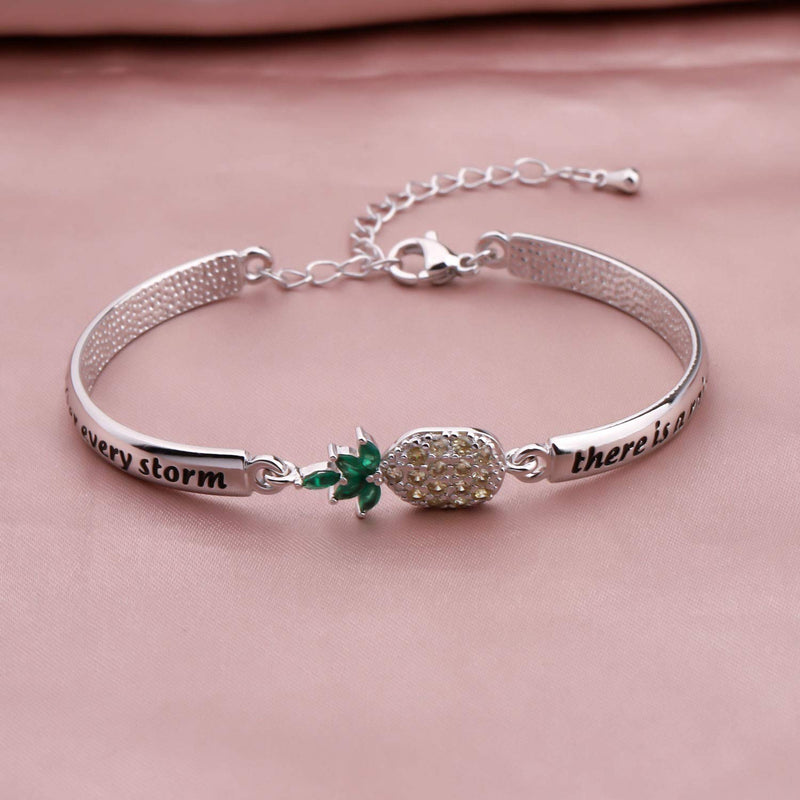 [Australia] - SEIRAA IVF Infertility Bracelet After Every Storm There is a Rainbow of Hope Bracelet Infertility Mom Jewelry IVF Encouragement Gift for Her IVF bangle 