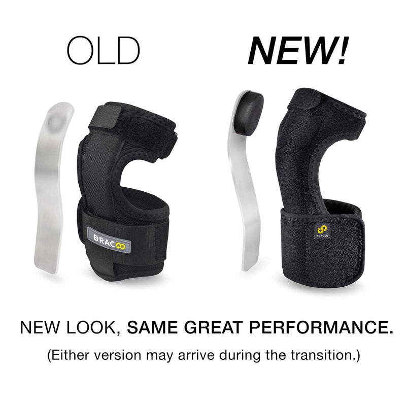 [Australia] - Bracoo Wrist Splint, Breathable Hand Stabilizer Brace for Carpel Tunnel Syndrome, Tendonitis, and Acute Sprains, Supports All Wrist Sizes, Black, WP30, 1 Count One Size - Open Frame 