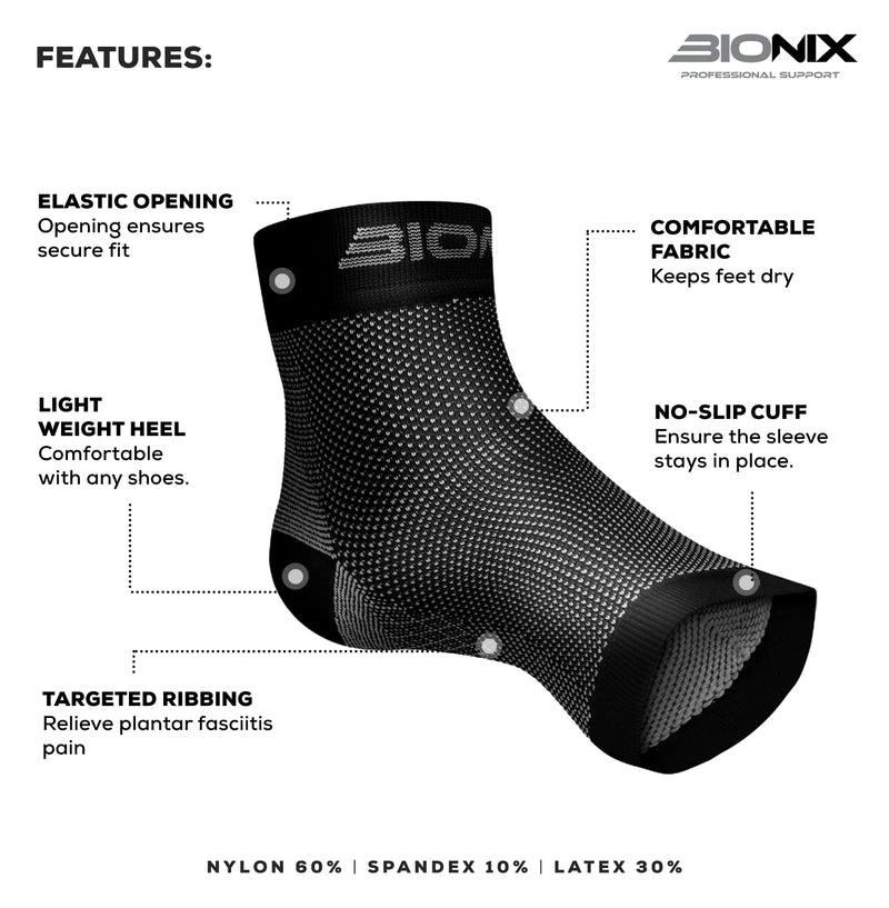 [Australia] - Plantar Fasciitis Foot Socks | Best Compression Sleeve for Ankle Arch & Heel Achilles Tendon Supports Brace | Men and Women Night Splint Pain Relief | Black S/M (Women 2 to 5.5 / Men 5.5 to 8) 