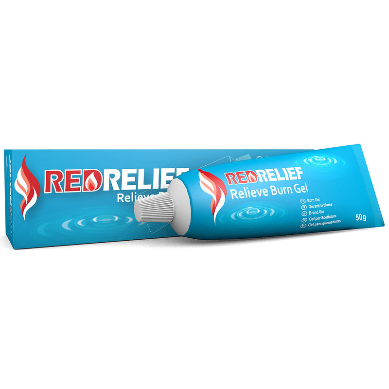 [Australia] - RedRelief Emergency Burn Gel 50g Tube- Soothing and Cooling Gel Dressing for Burns, Scalds and Sunburn 