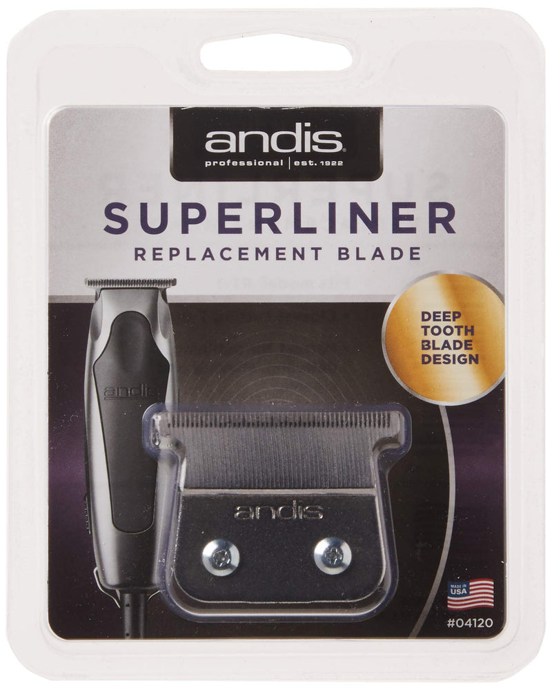 [Australia] - Andis 04120 Superliner Replacement Carbon Steel Trimmer T-Blade, Gray 