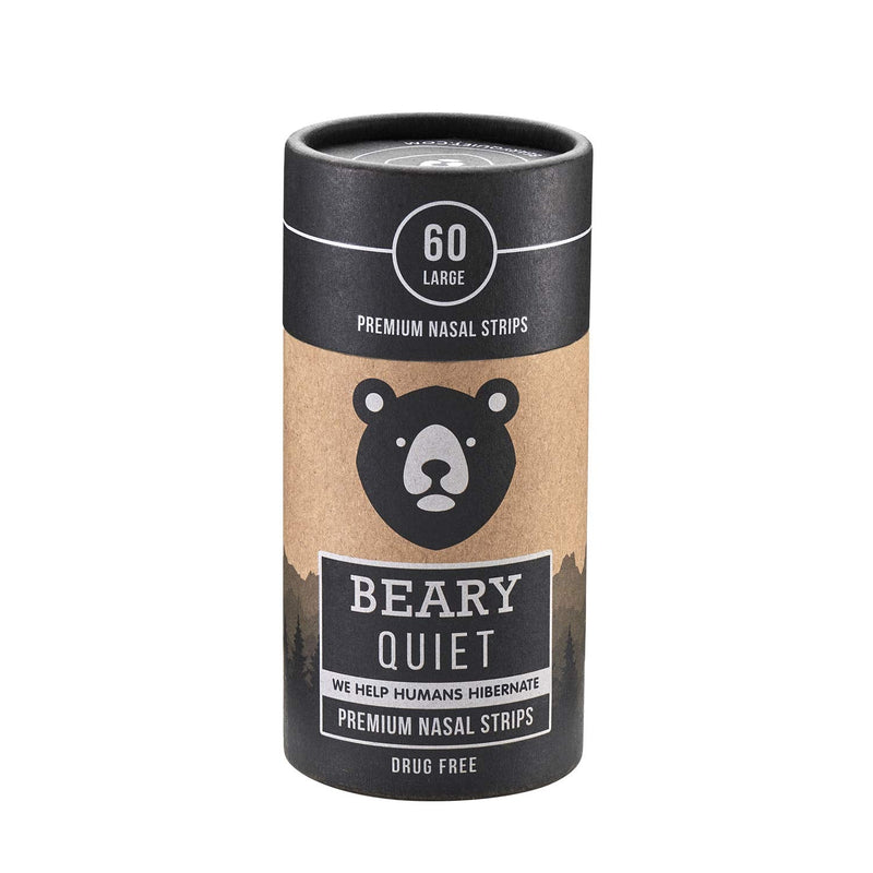 [Australia] - Beary Quiet Nasal Strips for Snoring- Upgraded - 60 Large Strips - Anti Snoring Aid for Better Breathing & Sleep - The Best Nasal Strip for Sleeping 