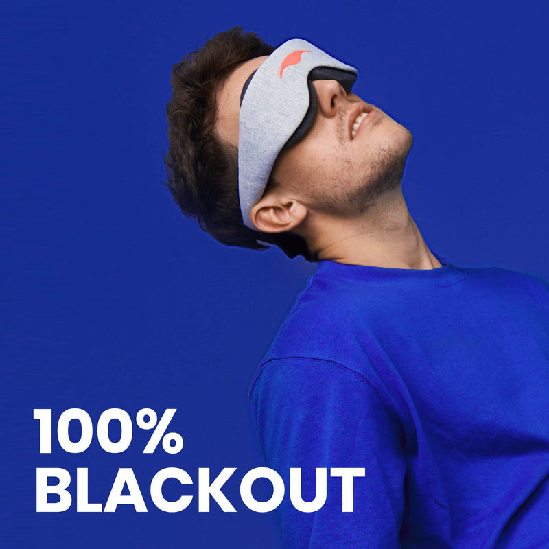 [Australia] - Manta Sleep Mask - 100% Light Blocking Eye Mask, Zero Eye Pressure, Comfortable & Adjustable Sleeping Mask for Women Men, Perfect Blindfold for Sleep/Travel/Nap/Shift Work 