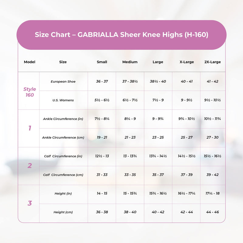 [Australia] - GABRIALLA Graduated Sheer Knee High Compression Socks, Compression 20-22 mmHg, Closed Toe Beige X-Large 