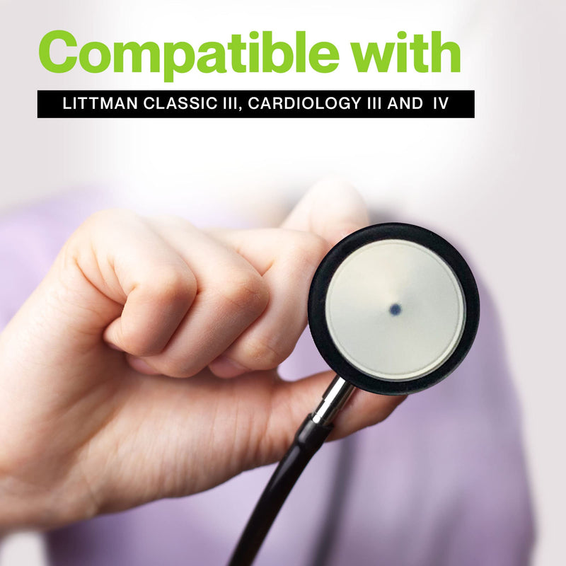 [Australia] - Durabasics Classic 3, Cardiology 3 & Cardiology 4 Stethoscope Accessories Kit for Littman Stethoscope Replacement Parts & Littmann Stethoscope Parts - Fits Classic III, Cardiology III & IV - Black 