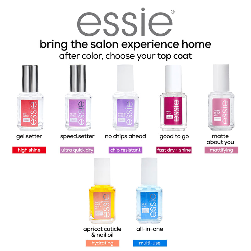 [Australia] - essie All-In-One Base Coat + Top Coat + Strengthener Nail Polish, 0.46 Ounces (Packaging May Vary) ALL IN ONE BASE COAT & TOP COAT 