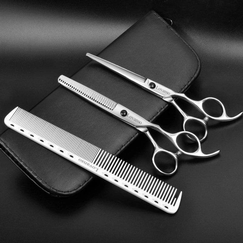 [Australia] - Lovanso Hair Scissors Professional Haricuts Staninless steel Haricuts Kit 6 inchies 