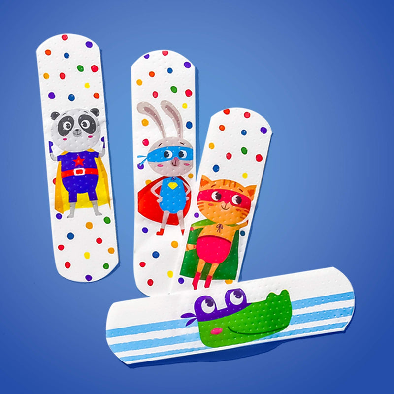 [Australia] - Superhero Plasters for Kids (Latex Free/Hypoallergenic/Washable/Plasters/Assorted Models), 32 Count (Pack of 1) 