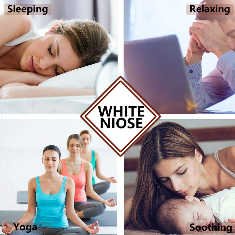 [Australia] - Magicteam Sound Machines White Noise Machine with 20 Non Looping Natural Soothing Sounds and Memory Function 32 Levels of Volume Powered by AC or USB and Sleep Sound Timer Therapy for Baby Kids Adults 