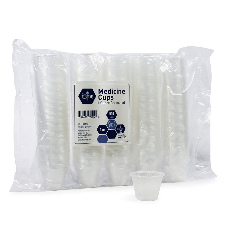 [Australia] - MED PRIDE Graduated, Medicine Cups - Set of 500 