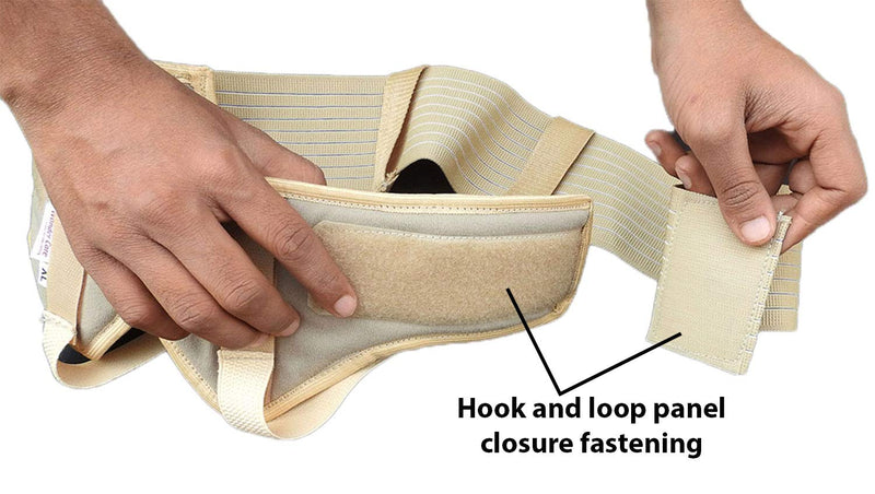 [Australia] - Wonder Care® Hernia Belt for Men - Groin Hernia Support for Men, 2 Removable Compression Pads & Adjustable Groin Straps, Double inguinal Hernia Truss Brace - S S (Pack of 1) 
