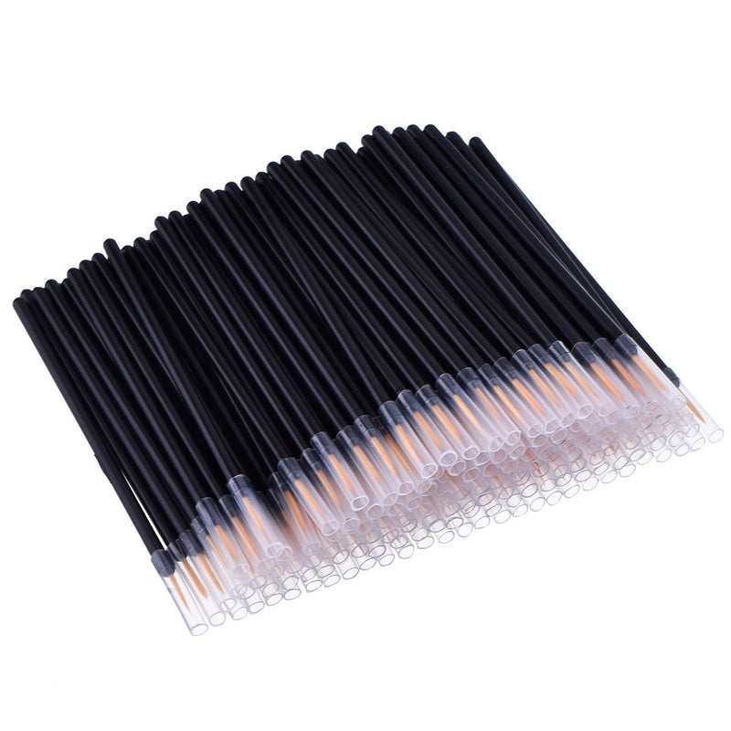 [Australia] - 100 Pack Disposable Eyeliner Brush, JASSINS Eye liner Applicator Cosmetic Eye Wands Makeup Tool 