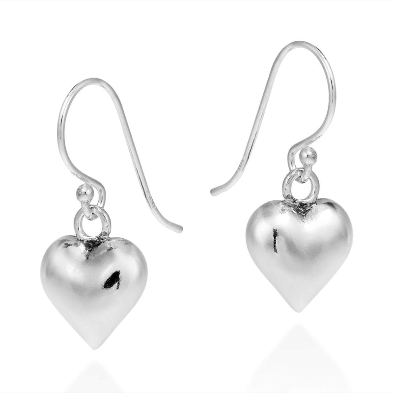 [Australia] - Gleaming Heart Full of Love .925 Sterling Silver Dangle Earrings 