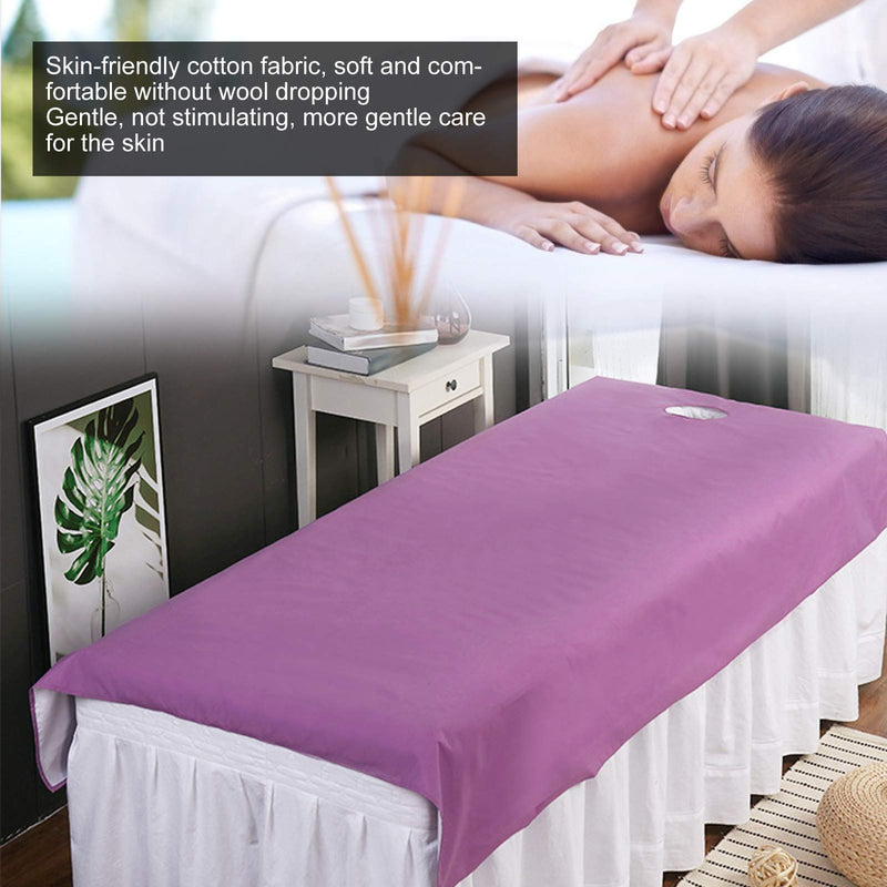 [Australia] - 2pcs Salon Bed Sheet, Waterproof Oil-proof Bed Cover Massage Bed Sheet Protecting Sheet for Salon SPA,Massage Table Cover Sheet Beauty Salon Bed Sheets(purple) purple 