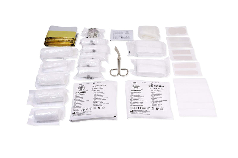 [Australia] - Streetwize - Emergency Travel First Aid Kit - UKCA, EC-Approved, Supplied in Red Storage Bag For Home, Workplace, Office, Car, Caravan and Motorhomes (FAK4) 