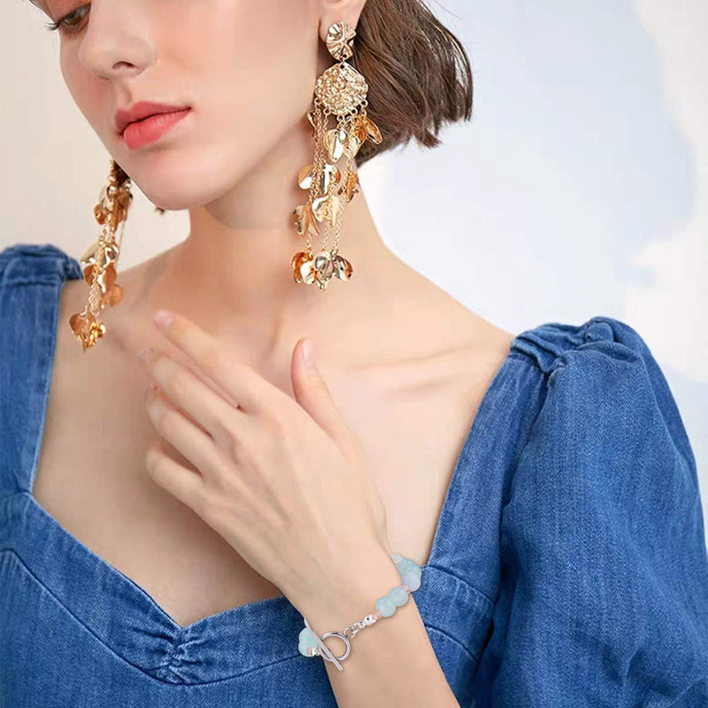 [Australia] - UNICRAFTALE 10 Sets 304 Stainless Steel Toggle Clasps Bar and Ring Clasps Silver Tones End Clasps Connectors for Women Bracelet Necklace Jewelry Making 21mm Long 