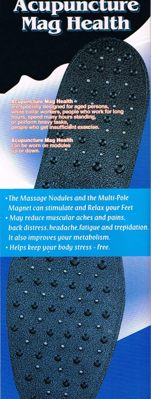 [Australia] - Magnetic Foot Insoles, Massaging Therapy Shoe Insert for Men and Women - US Shoe Sizes 5-11, Cut to Fit Sizing 