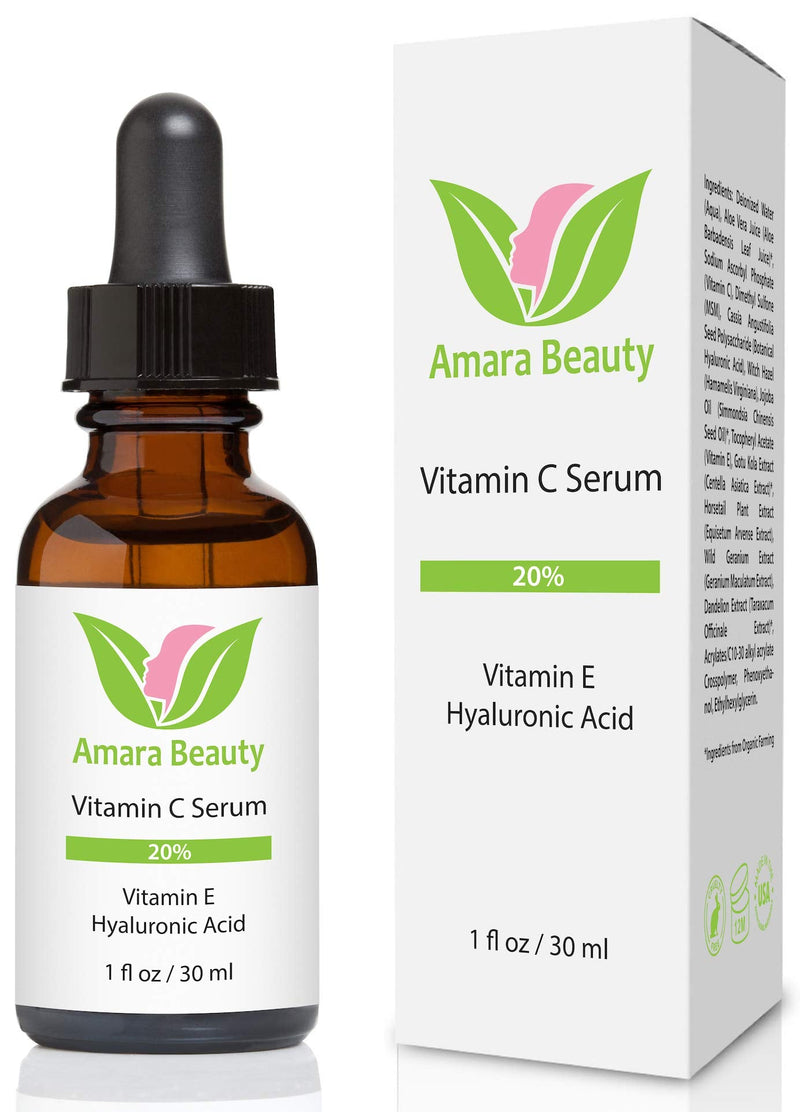 [Australia] - Vitamin C Serum for Face 20% with Hyaluronic Acid & Vitamin E, 1 fl. oz. 