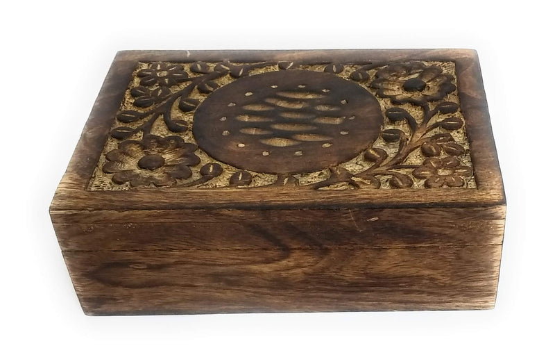 [Australia] - MGT Antique Handmade Wooden Jewelry Box - Trinket Chest Decorative Storage Organizer Gift Item Jewelry Box. 