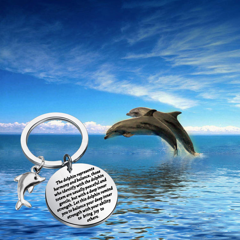 [Australia] - ENSIANTH Dolphin Keychain Dolphin Lover Gift Dolphin Jewelry Inspiration Gift for Friend 